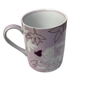 2006 STARBUCKS ‎ Mug Cup Purple Lavender Lilac Flower Butterfly Hot Black 12 oz